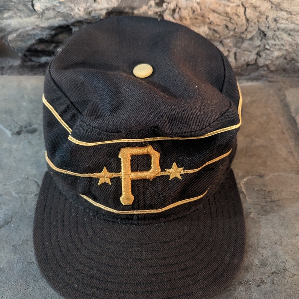 Vintage Pittsburgh Pirates 1977 Cooperstown Collection MLB Pillbox Cap Hat 7 1/4